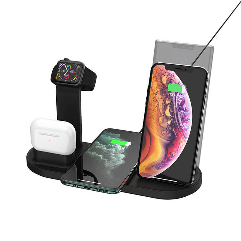 5 In 1 Wireless Charging Station (iPhone, Android telefon, Airpods és Apple Watch esetében)